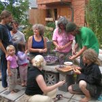 Group preparing food